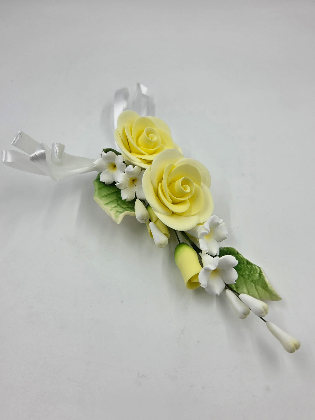 Rose Spray 1pc. Soft Yellow (5221)