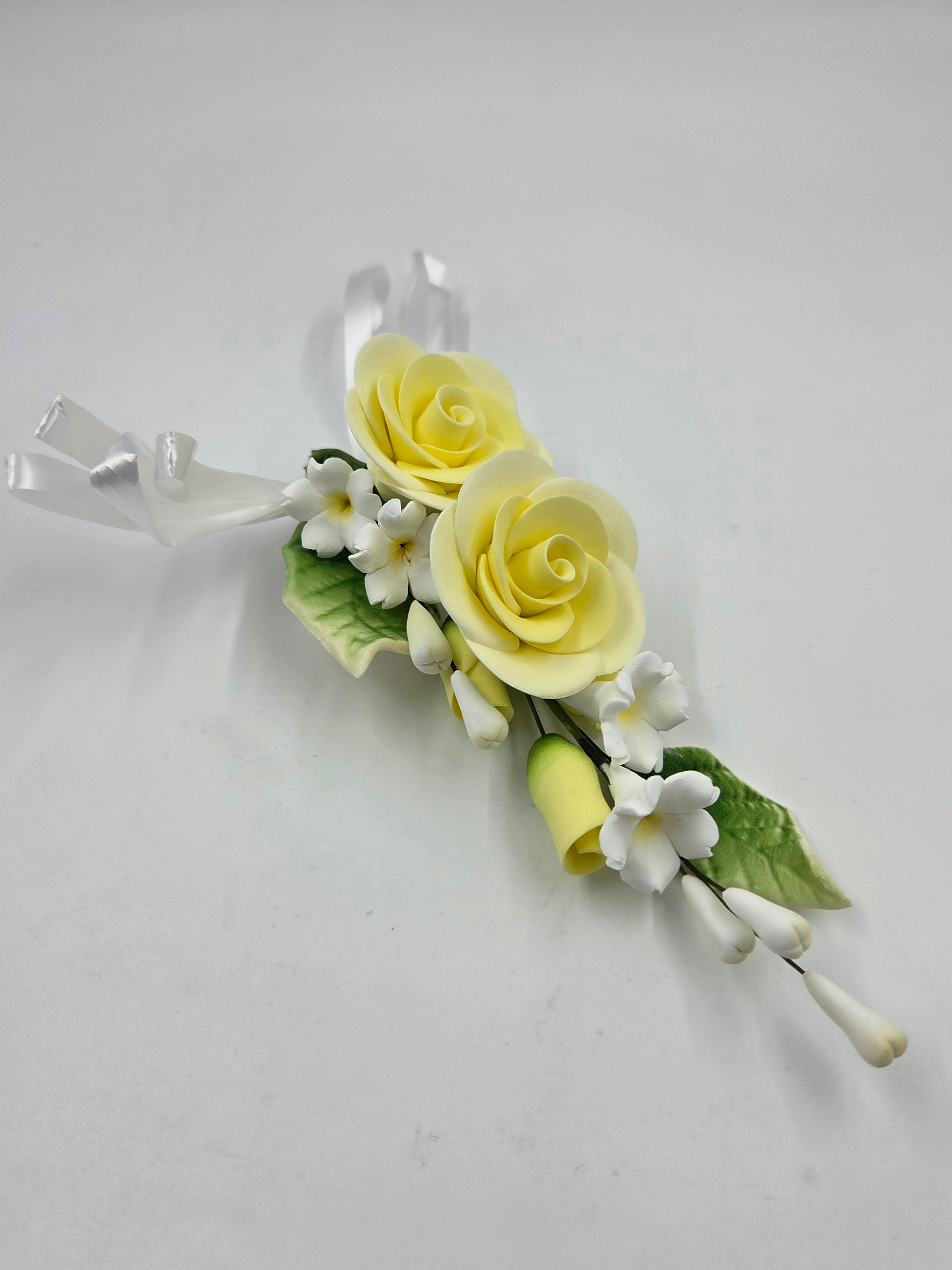 Rose Spray 1pc. Soft Yellow (5221)