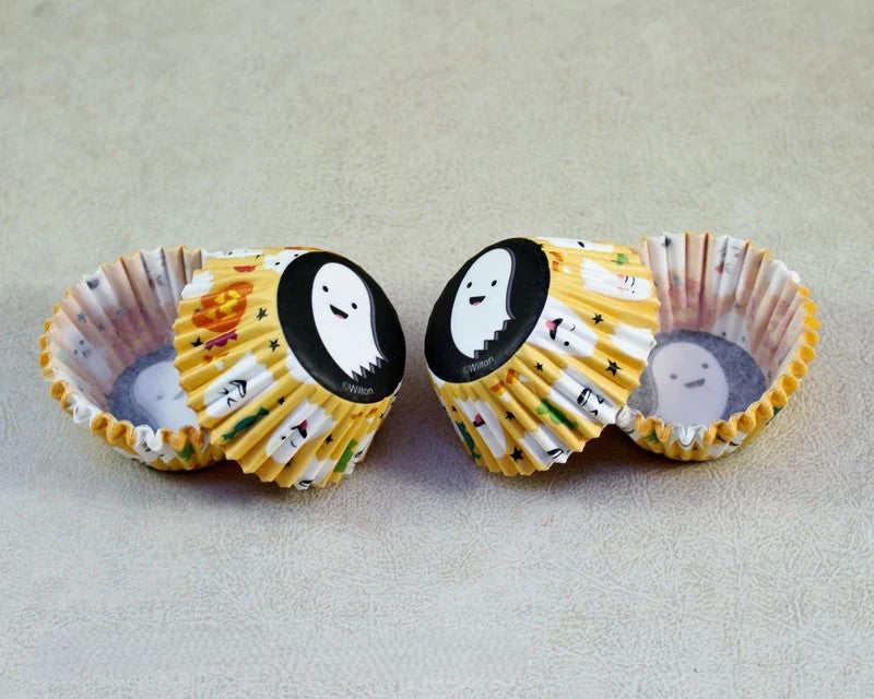Baking Cups Mini Halloween Ghost 100pc.