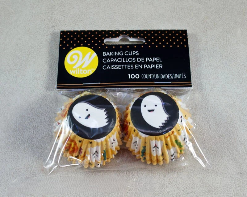 Baking Cups Mini Halloween Ghost 100pc.