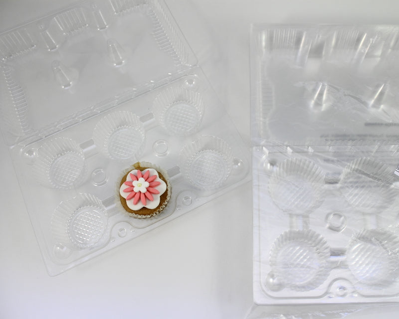 Clamshell Holds 6 Standard Cupcake 6pc.